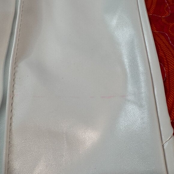 Revice White Vegan Leather Mid-Rise Flared Wide Leg Pants 23 (ACT22x33) NWT - Picture 7 of 16